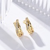 Rack Plating Brass Micro Pave Clear Cubic Zirconia Cuff Earrings for Women EJEW-C125-29G-2