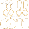 Beebeecraft 60Pcs 6 Style 304 & 316L Surgical Stainless Steel Earring Findings DIY-BBC0001-74-1