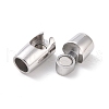 304 Stainless Steel Magnetic Clasps with Glue-in Ends STAS-G276-31-4
