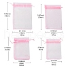 30Pcs 4 Styles Rectangle Organza Bags Jewellery Storage Pouches Wedding Favour Party Mesh Drawstring Gift OP-FS0001-01B-7