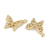 Brass Micro Pave Clear Cubic Zirconia Pendants KK-L212-01G-2