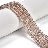 1 Strand Transparent Crackle Glass Round Beads Strands X-CCG-Q001-4mm-07-4