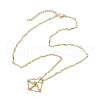 3Pcs 3 Sizes 304 Stainless Steel Wavy Bar Link Chain Macrame Pouch Necklace Making NJEW-JN05064-2