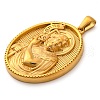 Religion Golden Tone 304 Stainless Steel Pendants STAS-K289-01G-06-2