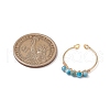 3Pcs Natural Apatite Bead Finger Ring RJEW-JR00855-01-4