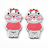 Printed Wood Pendants WOOD-T032-04T-1
