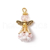 Faceted Glass Pendants PALLOY-MZ00586-02-1