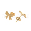 Plating 304 Stainless Steel Stud Earrings for Women EJEW-S233-01G-01-2