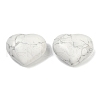 Mother's Day Gifts Heart Natural Howlite Palm Stones G-C186-02H-1