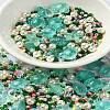 Ocean Theme Diy Painted Glass Beads DIY-YW0008-82D-1