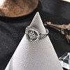 304 Stainless Steel Cuff Rings for Women RJEW-S395-03P-1