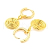 Rack Plating Brass Vortex Dangle Hoop Earrings EJEW-K245-45G-2