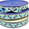 50 Yards Ethnic Style Polyester Flower Jacquard Ribbon for DIY Bowknot Making PW-WG64D4A-01-2