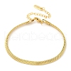 304 Stainless Steel Snake Chain Bracelets for Women BJEW-U019-04G-02-4