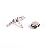 Leaf 304 Stainless Steel Stud Crawler Earrings EJEW-H305-01P-2