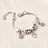 Alloy European Beads Charm Bracelets BJEW-F495-12P-4