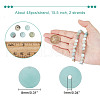  Natural Frosted Flower Amazonite Round Beads G-NB0005-34C-2