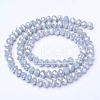 Electroplate Glass Beads Strands EGLA-A034-P1mm-B11-2
