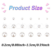 ANATTASOUL 18 Pairs 18 Style ABS Plastic Imitation Pearl Stud Earrings for Women EJEW-AN0002-70-2