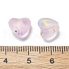 Frosted Transparent Acrylic Beads OACR-F013-05-3