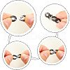 SUPERFINDINGS 800Pcs 4 Style Transparent Acrylic Linking Rings OACR-FH0001-035-4