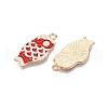 Light Gold Plated Alloy Enamel Pendants PALLOY-N176-27D-RS-2