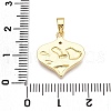 Brass Micro Pave Cubic Zirconia Pendants KK-T070-42G-3