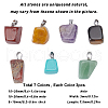 SUNNYCLUE 21 Pcs 7 Colors Red Rainbow Jasper & Topaz Jade & Tiger Eye & Green Aventurine & Blue Spot Stone & Amethyst & Turquoise Pendants G-SC0002-18P-2