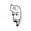 Cartoon Cat Enamel Pin JEWB-J005-10A-EB-1