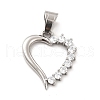 304 Stainless Steel Pendants STAS-K243-18P-1
