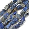 Raw Rough Natural Lapis Lazuli Beads Strands G-M453-D06-2