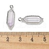 Natural Mixed Stone Faceted Double Terminal Pointed Pendants G-G181-05-4