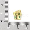 Brass Micro Pave Cubic Zirconia Pendants KK-Z101-02G-4
