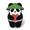 Panda with Heart Enamel Pin JEWB-A019-01D-1