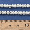 Electroplated Natural Lava Rock Beads Strands G-L606-C02-01F-4