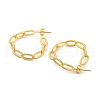Rack Plating Brass Oval Stud Earrings EJEW-P240-15G-2