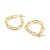 Rack Plating Brass Oval Stud Earrings EJEW-P240-15G-2