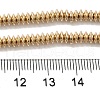 Electroplated Synthetic Non-magnetic Hematite Beads Strands G-I364-F01-LG-4