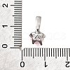 Brass Micro Pave Cubic Zirconia Charms KK-D356-05D-P-3