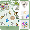 DICOSMETIC 30Pcs 3 Colors 304 Stainless Steel Pendant STAS-DC0012-44-3