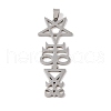 Non-Tarnish 201 Stainless Steel Big Pendants STAS-A094-08P-1