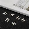 Tarnish Resistant 304 Stainless Steel Letter Charms X-STAS-O072-R-4