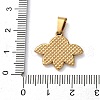 201 Stainless Steel Enamel Pendants STAS-U053-01G-3
