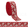 FINGERINSPIRE 10 Yards Ethnic Style Embroidery Polyester Ribbons OCOR-FG0002-24A-1
