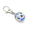 Galaxy Theme Luminous Glass Ball Pendant Decorations HJEW-JM02798-06-4