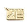 Brass Pendants KK-Q006-08G-1