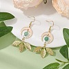 Brass Dangle Earrings EJEW-TA00532-2