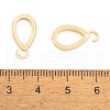 Ion Plating(IP) Brass Micro Pave Clear Cubic Zirconia Pendants KK-O146-04G-3