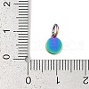 Ion Plating(IP) 304 Stainless Steel Pendants STAS-I311-33A-RC-3