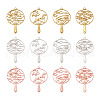 Beadthoven 24Pcs 12 Styles Zinc Alloy Links FIND-BT0001-02-9